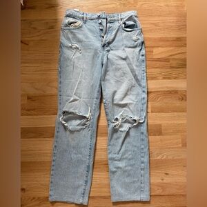 Pacific Sunwear Blue Straight Leg Dad Jeans